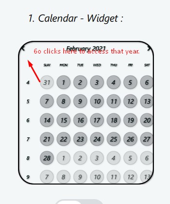 Calander -bug