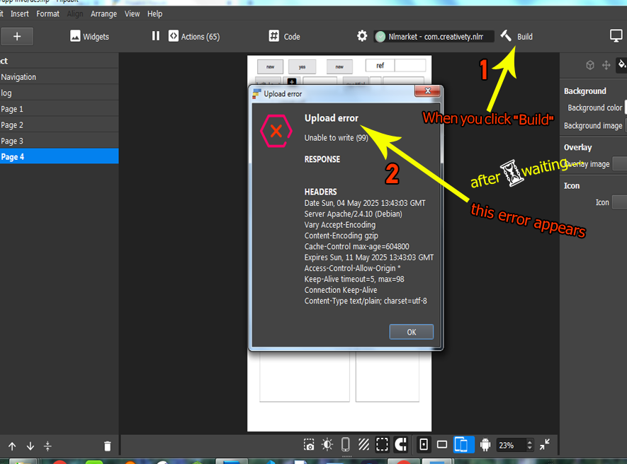 error build apk