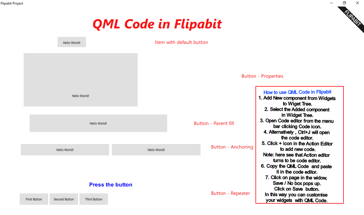 QML Code in Flipabit