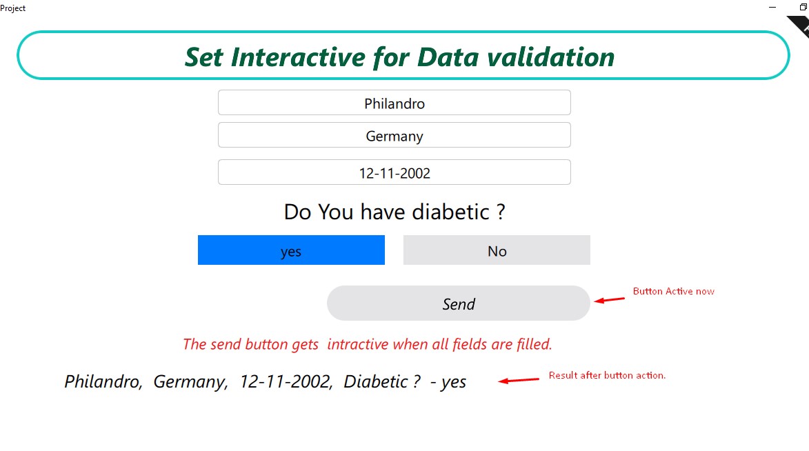 Interactive button for data validation 1